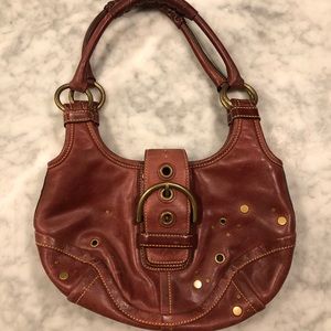 Coach Special Edition Burgundy Leather Handbag